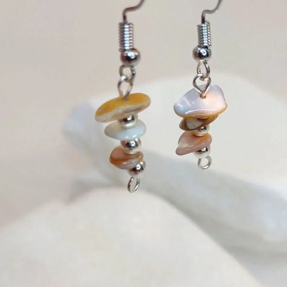 Abalone Shell Earrings Handmade - Picture 5 of 10